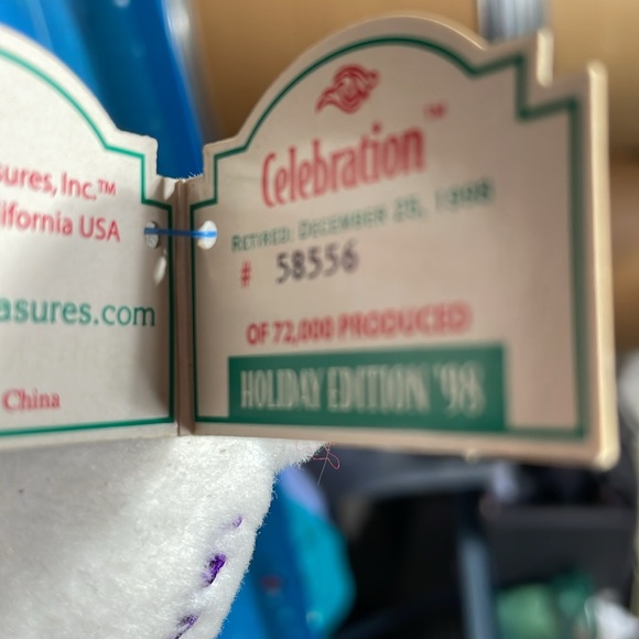 MWMTS Limited Editions white Celebration bear New Year 1999 - 58556 of 72,000 - Picture 4 of 4